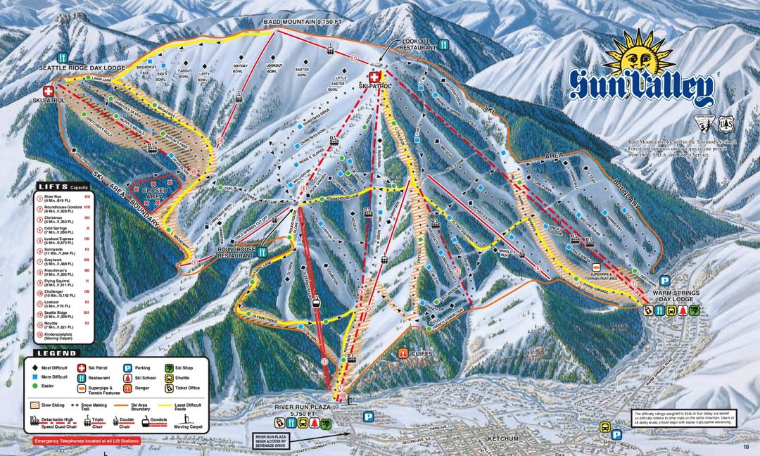 Sun Valley map